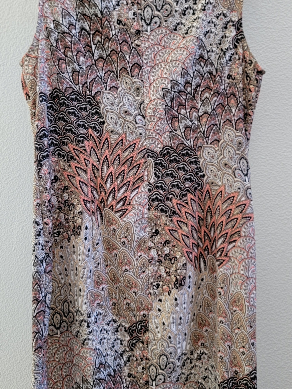 Connected  Paisley Print Sheath Midi Dress Sleeveless  Size 10 - Picture 4 of 6